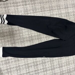 Bombshell Sportswear Black Joggers with Striped Cuffs